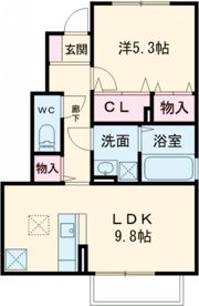 アロマレジデンス松ヶ丘の間取り画像