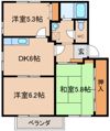 わかばビレッジDの間取り画像