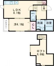 ハレクラニ佐賀東の間取り画像