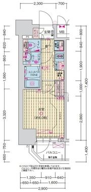 プレサンス新深江ディレットの間取り画像