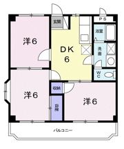 スカイマンション岡田の間取り画像