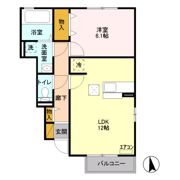 フォレストガーデン Bの間取り画像