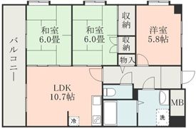 第3甲斐田ハイツの間取り画像