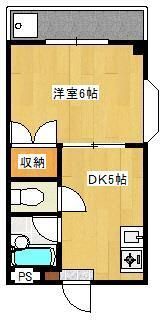 サンライズ鶴江A棟の間取り画像