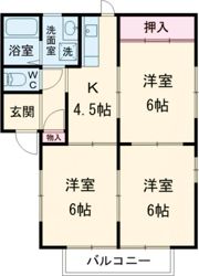 シャトーエレガンスAの間取り画像