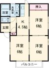 シャトーエレガンスAの間取り画像