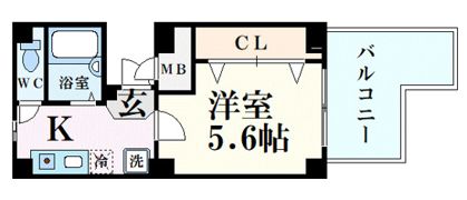 ブロスコート六甲Ⅱの間取り画像
