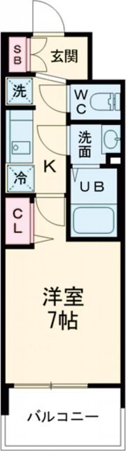 ソルテラスOSAKA弁天町クレアストの間取り画像