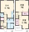 フィールド・イン湯川ⅢD棟の間取り画像