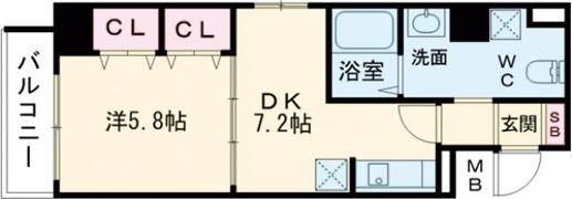 ぽぷら枚方公園の間取り画像