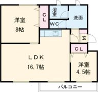 第一ブリリアント若草の間取り画像