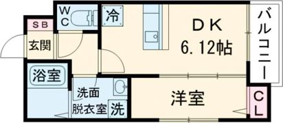 アプロウズ府中町浜田の間取り画像