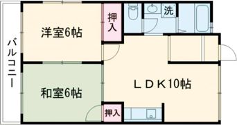米原コーポの間取り画像