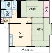 コテージ グロースター Cの間取り画像