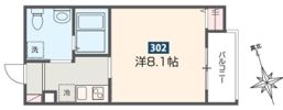 MELDIA西所沢Ⅲの間取り画像