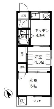 扇マンションの間取り画像