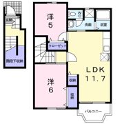 ソレアードⅢの間取り画像