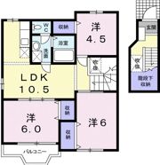 オーク・Kの間取り画像