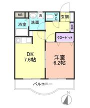 メゾン紀三井寺Ⅱの間取り画像