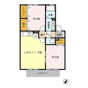 ネオポリス都 A棟の間取り画像