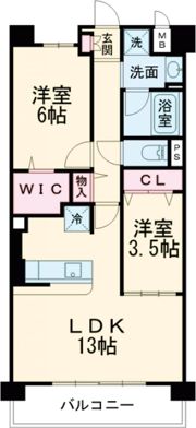 berry blue 高槻の間取り画像