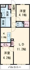 T・フェアリートキワの間取り画像