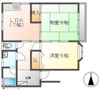 サンハイツ・フジの間取り画像