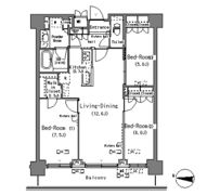 パークアクシス辰巳ステージの間取り画像