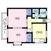 レインボーハイツの間取り画像