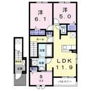 千里パークウェイⅡの間取り画像