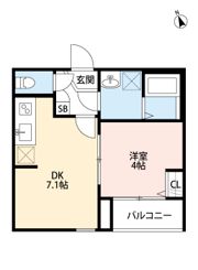 オリエンタルコート東大宮(オリエンタルコートヒガシオオミヤ)の間取り画像