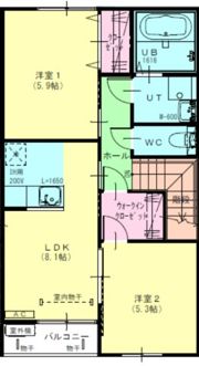 トレーフルⅡの間取り画像