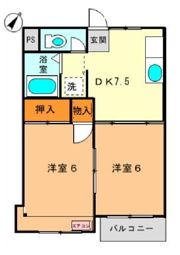 STコーポの間取り画像