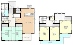 東田町戸建貸家の間取り画像