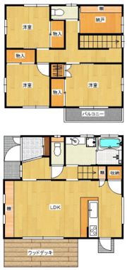 古賀市谷山戸建の間取り画像