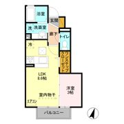 アルドーレ Aの間取り画像