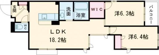 シャーメゾン洛央の間取り画像