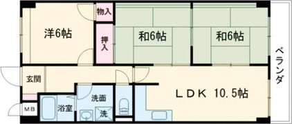 アルカサール向陽の間取り画像