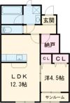 フェルーチェⅡ 南棟の間取り画像