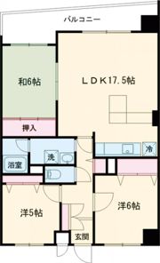 朝日プラザ若松広路の間取り画像