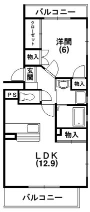 アクアブロー2の間取り画像