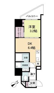 セレニテ難波ミラク参番館の間取り画像