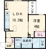 Dwell天神の間取り画像
