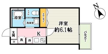 ファミール東越谷の間取り画像