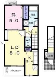 フラットm's－2の間取り画像