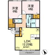 ブランシュール Aの間取り画像