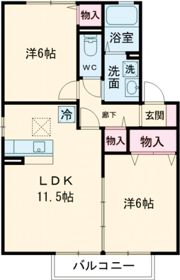 セジュールK’s Ⅱの間取り画像