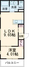 ボヌール英賀保Ⅰの間取り画像