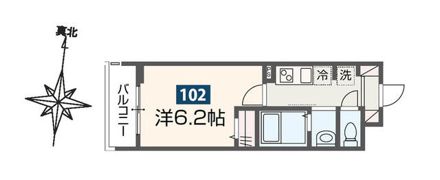 MELDIA西八王子Ⅲの間取り画像