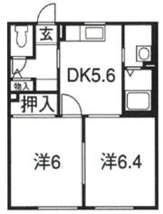 リバーサイド浜岡 Aの間取り画像